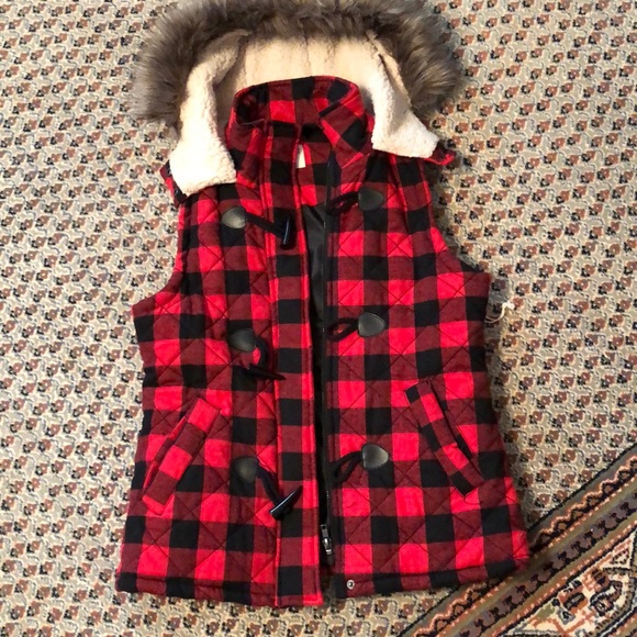 NWT Mossimo Flannel Vest size S/P - Picture 8 of 9